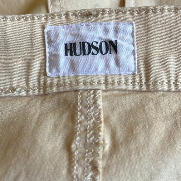 Hudson | Rosalie Bleached Sand High-Rise Wide Leg Cropped Cargo Pant Size 29/8 - Picture 8 of 12